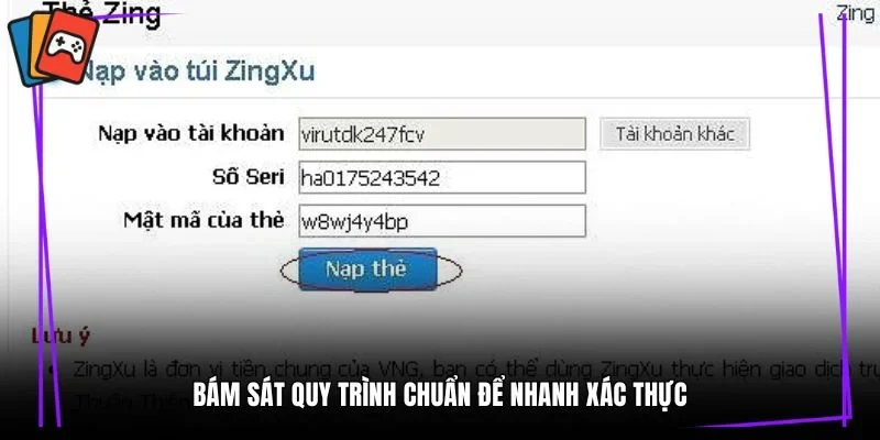 Bám sát quy trình chuẩn để nhanh xác thực