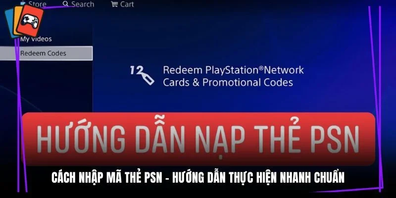 Cách nhập mã thẻ PSN
