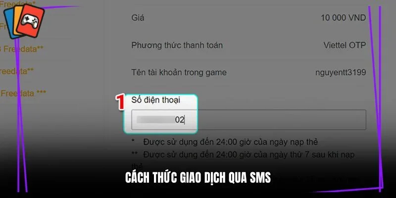 Cách thức giao dịch qua SMS