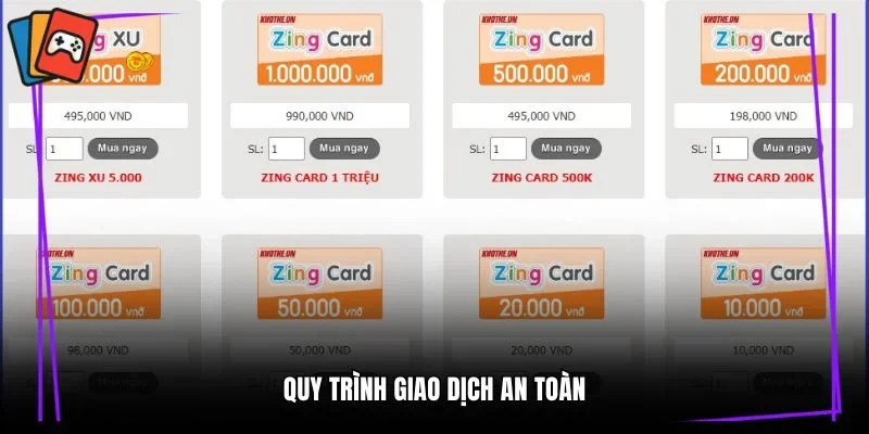 Quy trình giao dịch an toàn