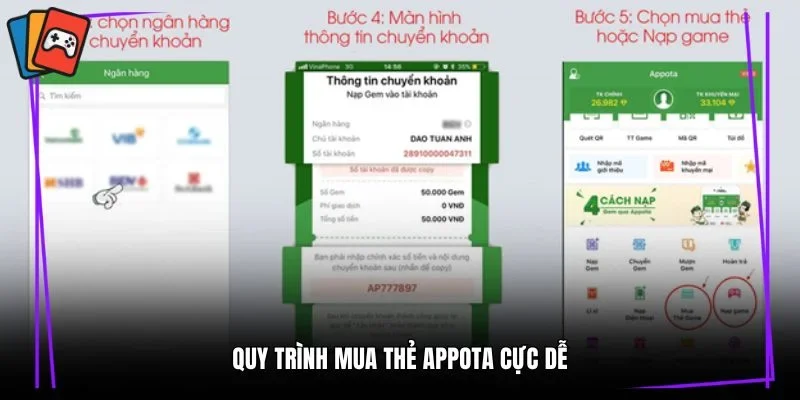 Quy trình mua thẻ Appota cực dễ