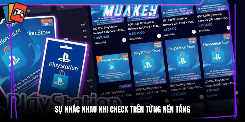 Sự khác nhau khi check trên từng nền tảng