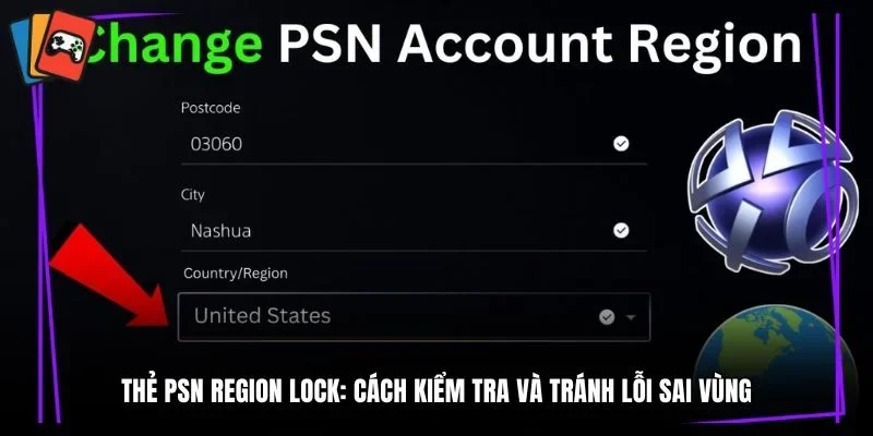 thẻ PSN Region Lock